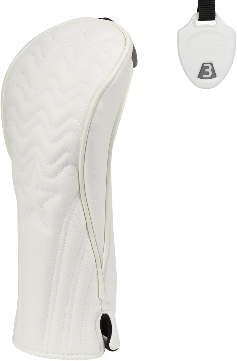 PONADA 4pcs or 1pc Golf Club Head Covers for Woods, Driver, Fairway, Hybrid – Premium PU Leather with Interchangeable Tags & Magnetic Blade and Mallet Putter Covers - Image 1